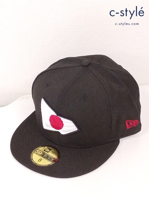 NEW ERA ニューエラ キャップ 8 63.5cm ブラック 59FIFTY National Flag JAPAN 日本 ジャパン
