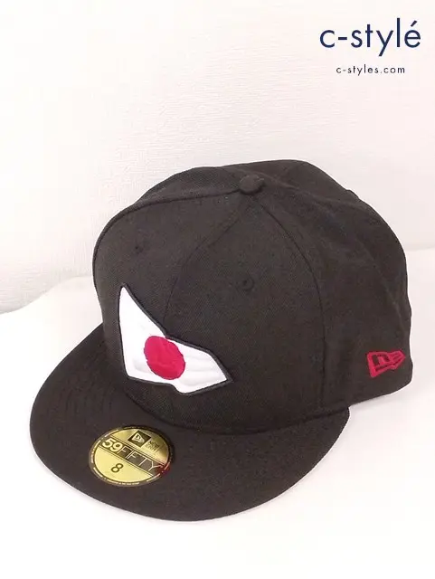 NEW ERA ニューエラ キャップ 8 63.5cm ブラック 59FIFTY National Flag JAPAN 日本 ジャパン