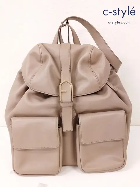 FURLA フルラ リュックサック ベージュ レディース