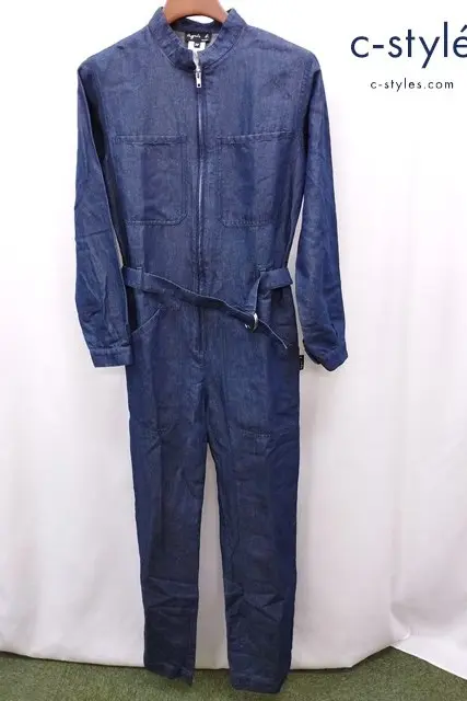 agnès b. アニエスベー オールインワン 38 インディゴ Y375 TCD7 長袖 レディース