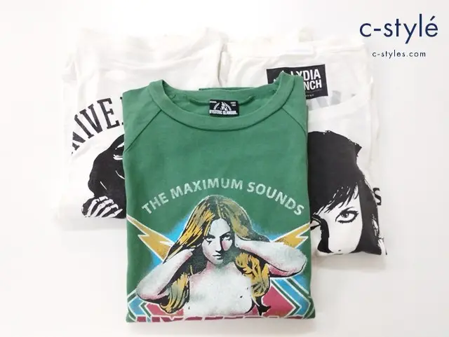 HYSTERIC GLAMOUR ヒステリックグラマー Tシャツ FREE ガール LYDIA LUNCH 長袖 計3点