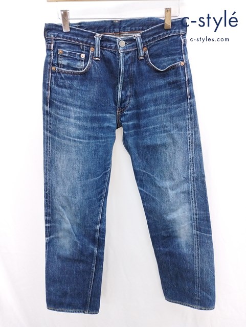 FULL COUNT フルカウント デニムパンツ 29 インディゴ ダメージ加工 ボタンフライ 1108