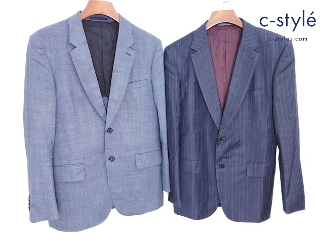 Paul Smith ポールスミス 2Bテーラードジャケット L L2 グレー ネイビー PF-IS-93734