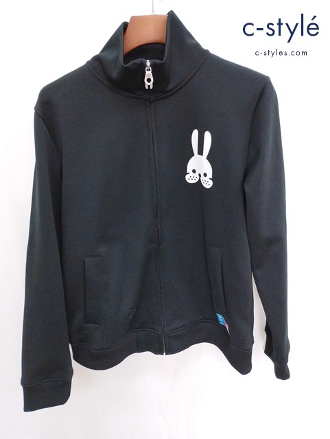 CUNE キューン パーカー 2 ブラック うさぎ ジップアップ