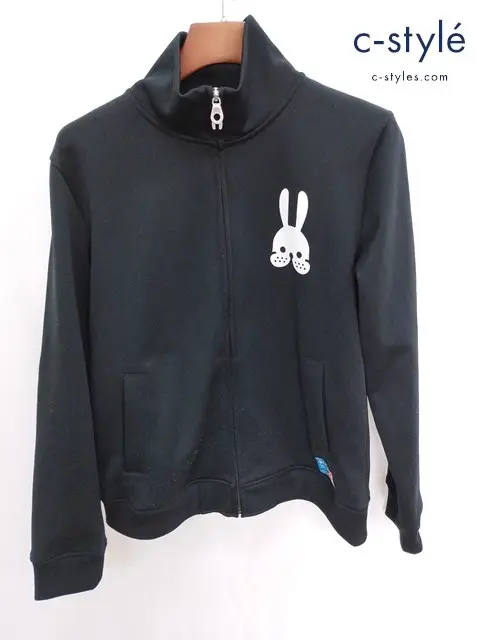CUNE キューン パーカー 2 ブラック うさぎ ジップアップ