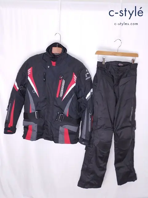 ROUGH&ROAD ラフ&ロード ジャケット パンツ M SW ブラック バイク用品 バイクウェア