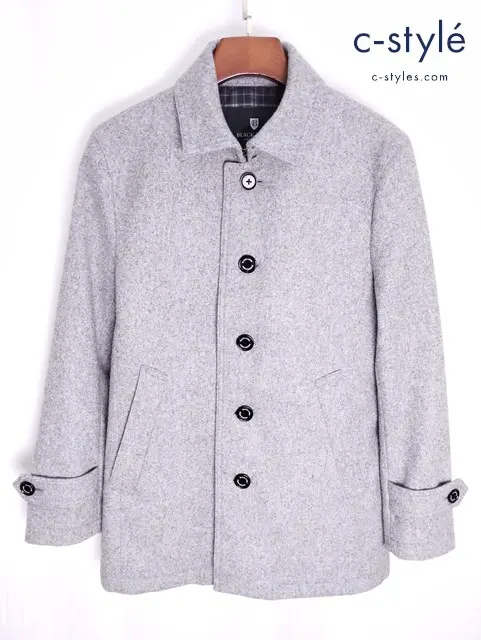 BLACK LABEL CRESTBRIDGE ブラックレーベルクレストブリッジ ステンカラーウールコート S グレー