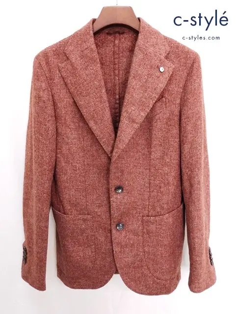 L.B.M.1911 エルビーエム テーラードジャケット 48 レッドブラウン イタリア製