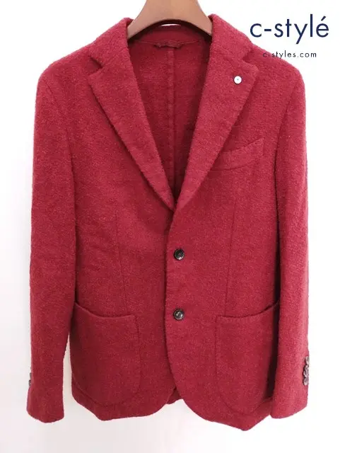 L.B.M.1911 エルビーエム テーラードジャケット 48 レッド イタリア製