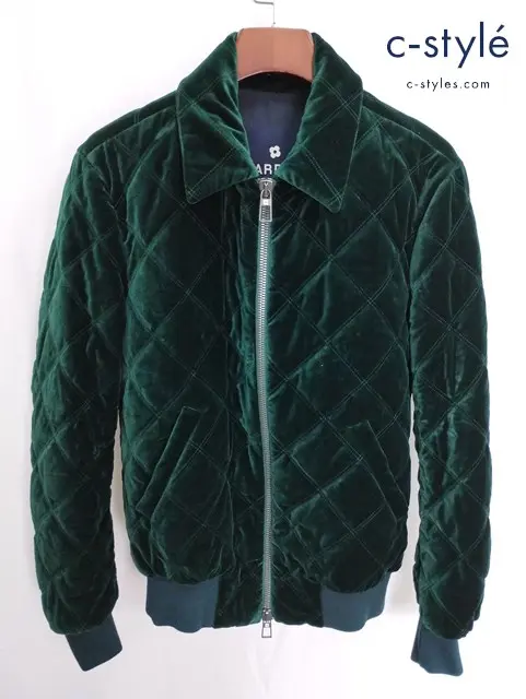 LARDINI ラルディーニ キルティングジャケット 48 グリーン JWNOTO イタリア製