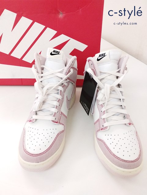 NIKE ナイキ スニーカー 27cm ホワイト×ピンク DUNK HI 1985 DQ8799-100 ハイカット