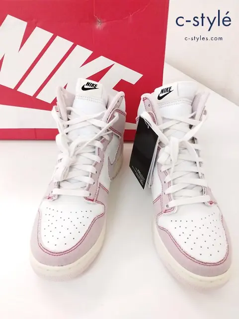 NIKE ナイキ スニーカー 27cm ホワイト×ピンク DUNK HI 1985 DQ8799-100 ハイカット