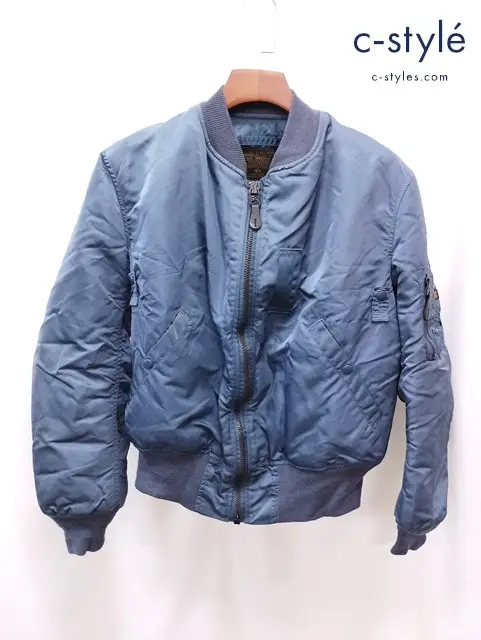 ALPHA INDUSTRIES アルファインダストリーズ MA-1 フライトジャケット M ブルーグレー系