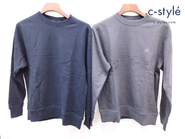 Champion チャンピオン トレーナー スウェット L グレー ネイビー 計2点