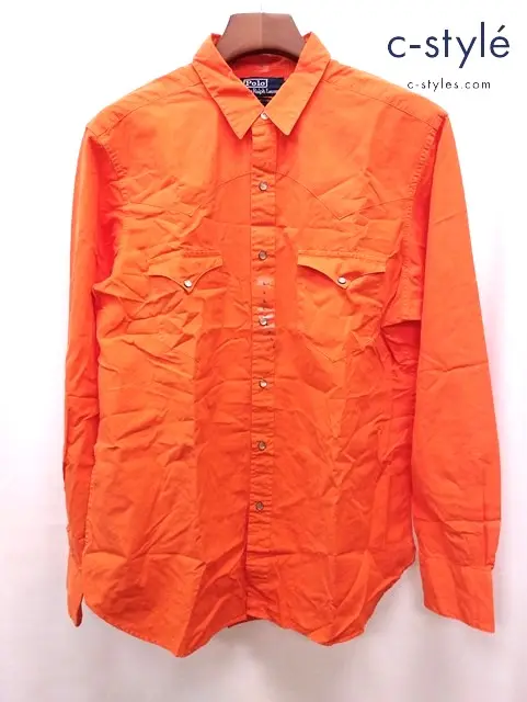 POLO RALPH LAUREN ポロラルフローレン 長袖シャツ L オレンジ RL WESTERN