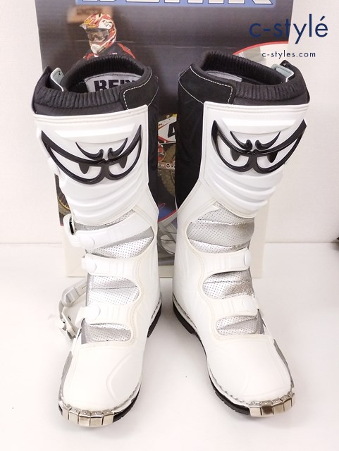 BERIK ベリック モトクロスブーツ 10.5 ホワイト×シルバー