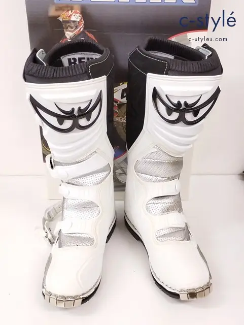 BERIK ベリック モトクロスブーツ 10.5 ホワイト×シルバー