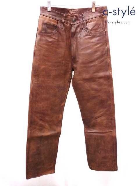 AERO LEATHER エアロレザー レザーパンツ 30 ブラウン系