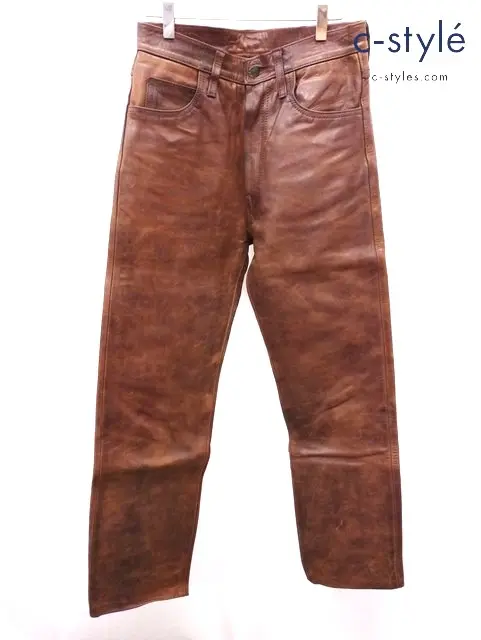 AERO LEATHER エアロレザー レザーパンツ 30 ブラウン系