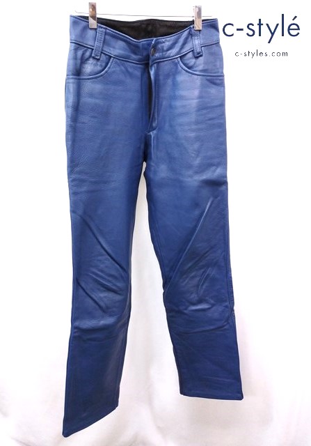 VANSON バンソン レザーパンツ ブルー系