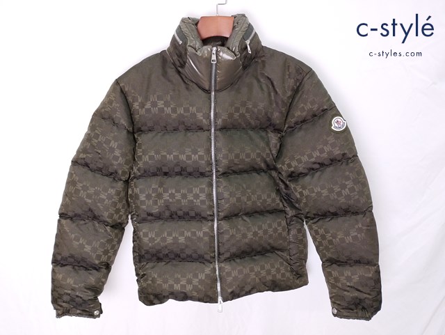 MONCLER モンクレール ダウンジャケット 0 グリーン NIJIMA GIUBBOTTO モノグラム模様