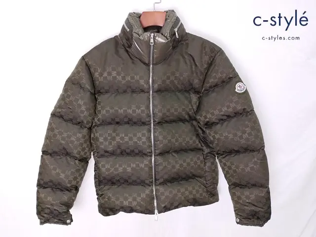 MONCLER モンクレール ダウンジャケット 0 グリーン NIJIMA GIUBBOTTO モノグラム模様