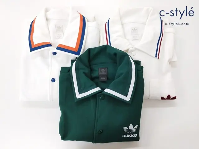 adidas アディダス ユニホームシャツ S M ボタン 半袖 背番号 計3点