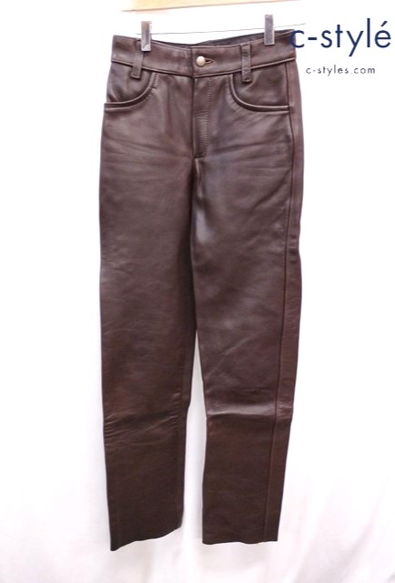 VANSON バンソン レザーパンツ 28 ブラウン