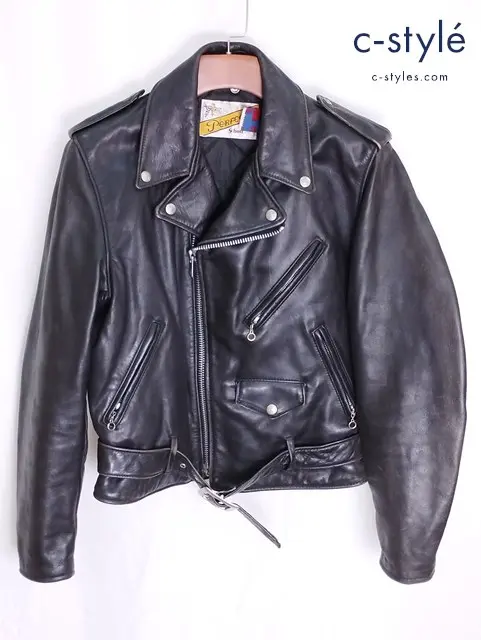 schott ショット ライダースジャケット 38 ブラック レザー Perfecto USA製