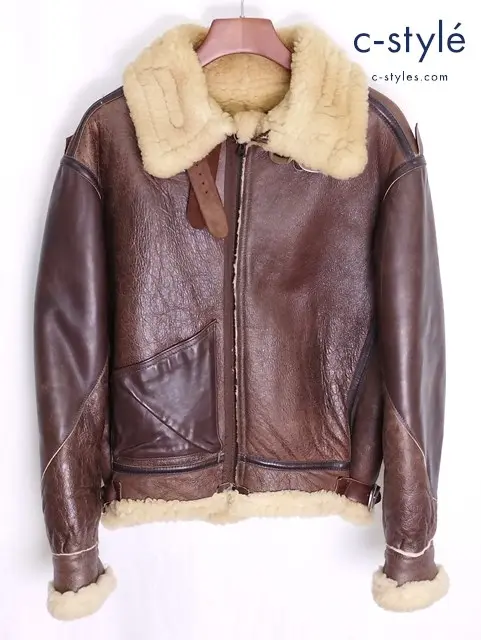 VANSON バンソン フライトジャケット 40 ブラウン B-3 USA製