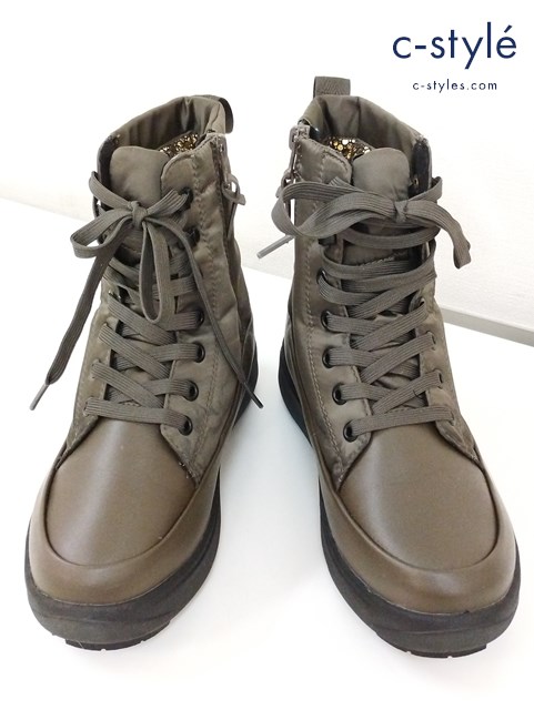 Columbia ブーツ 23cm カーキ サップランド スリー ウォータープルーフ オムニヒートインフィニティ