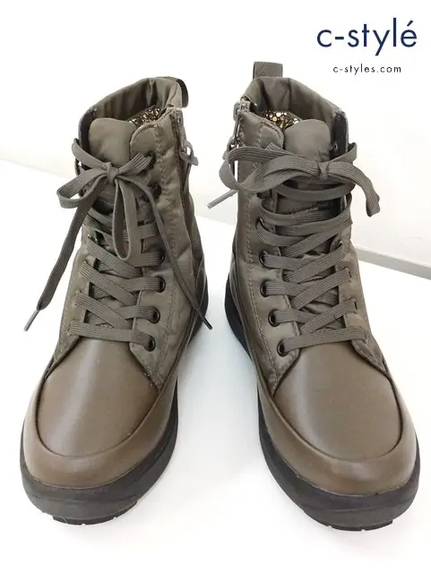 Columbia ブーツ 23cm カーキ サップランド スリー ウォータープルーフ オムニヒートインフィニティ