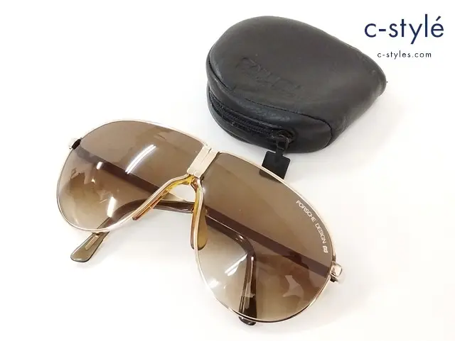 PORSCHE DESIGN ポルシェデザイン サングラス ゴールド系 CARRERA 折りたたみ式 5622 40 83EH6511