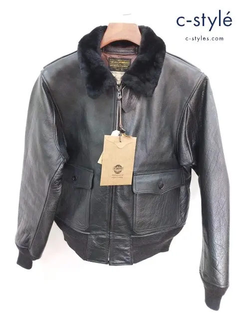 BUZZ RICKSON’S バズリクソンズ レザージャケット 42 ブラック WILLIAM GIBSON COLLECTION G-1 BR80524