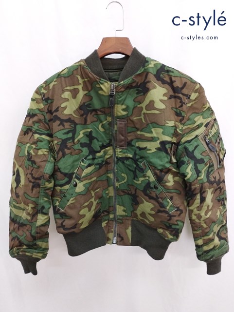 BUZZ RICKSON’S×BAEMS バズリクソンズ×ビームス TYPE MA-1 L グリーン系 BR13663BM カモ柄