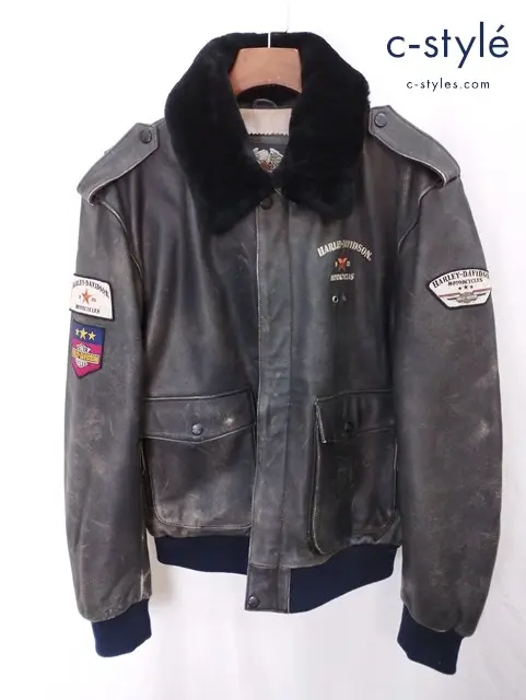HARLEY DAVIDSON ハーレーダビッドソン レザージャケット L ブラック HD-284