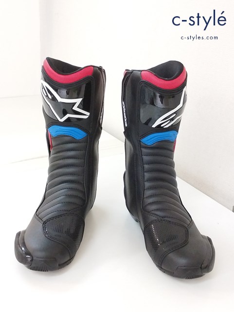 alpinestars アルパインスターズ ブーツ 25cm ブラック×レッド×ブルー HONDA SMX-6 v2 2223320 バイク用品