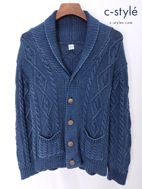 Ron Herman ロンハーマン カーディガン M インディゴ 512080134-1071 綿100%