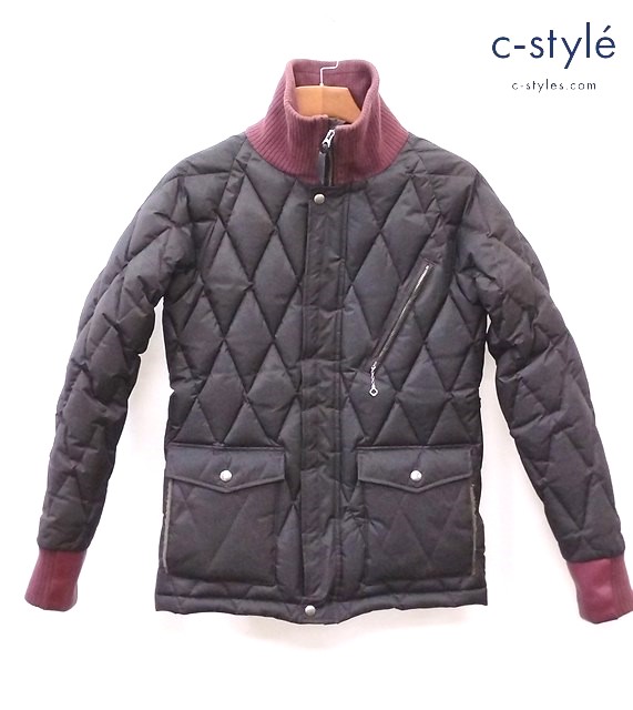 WEST RIDE ウエストライド ダウンジャケット S ブラック×エンジ RACING DOWN JACKET HJ-02/HJV-02