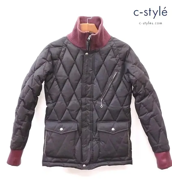 WEST RIDE ウエストライド ダウンジャケット S ブラック×エンジ RACING DOWN JACKET HJ-02/HJV-02