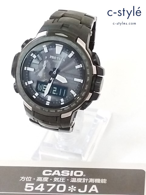 CASIO カシオ PRO TREK 腕時計 クォーツ ブラック PRW-6100YT 5470 61JK1R 201B027F