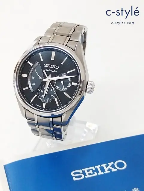 SEIKO セイコー プレサージュ 腕時計 機械式 自動巻 シルバー 6R21-01B0 950224