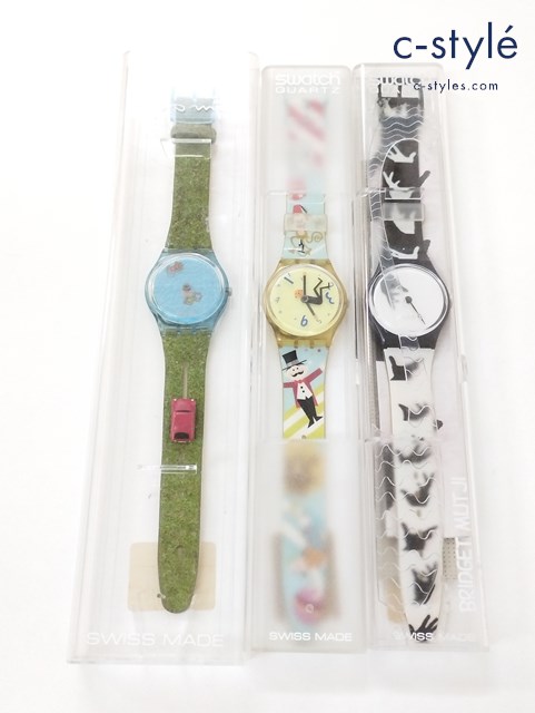 Swatch 腕時計 クォーツ IRIT BATSRY GENTLEMENS PICK NICK Gent Special GN197 WEIGHTLESS GK229 計3点