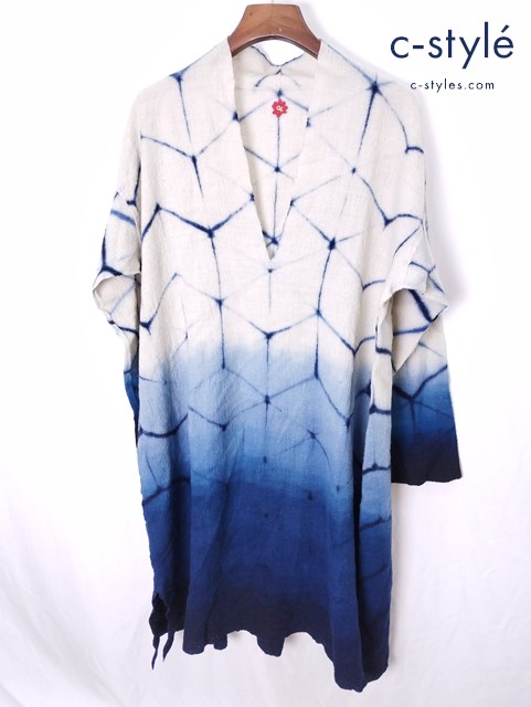 45R フォーティーファイブアール ニットワンピース 長袖 0 ネイビー系×ホワイト系 8-10-5903