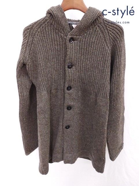 45rpm フォーティーファイブアールピーエム ニットロングコート フード付き 3 ブラウン系 レディース