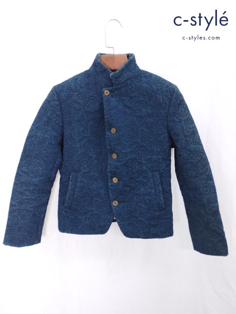 45R フォーティーファイブアール ジャケット ブルゾン 1 ブルー系 総柄 レディース