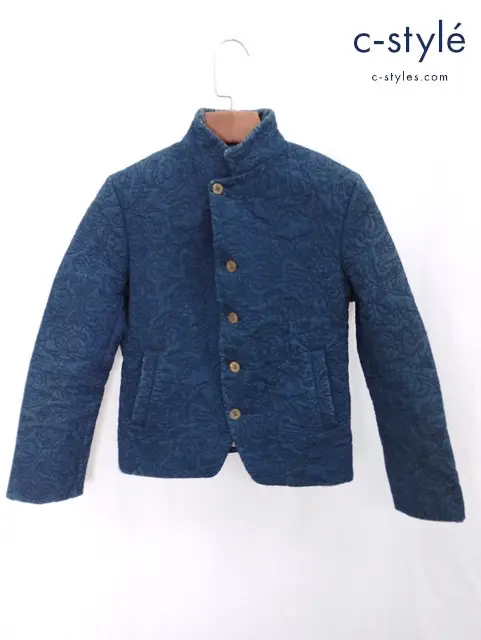 45R フォーティーファイブアール ジャケット ブルゾン 1 ブルー系 総柄 レディース