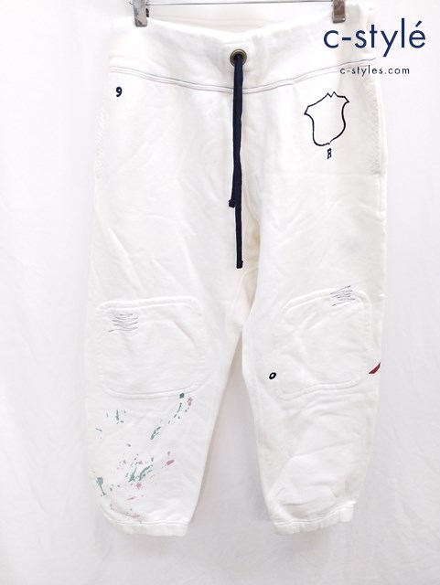 45R スウェットパンツ 裏毛の908ヨットマンパンツ 2021年東京オリンピック記念 2 ホワイト レディース