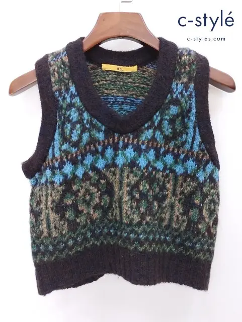 45R フォーティーファイブアール ノアランドジャガードベスト ニット 2 マルチカラー 7108070 レディース