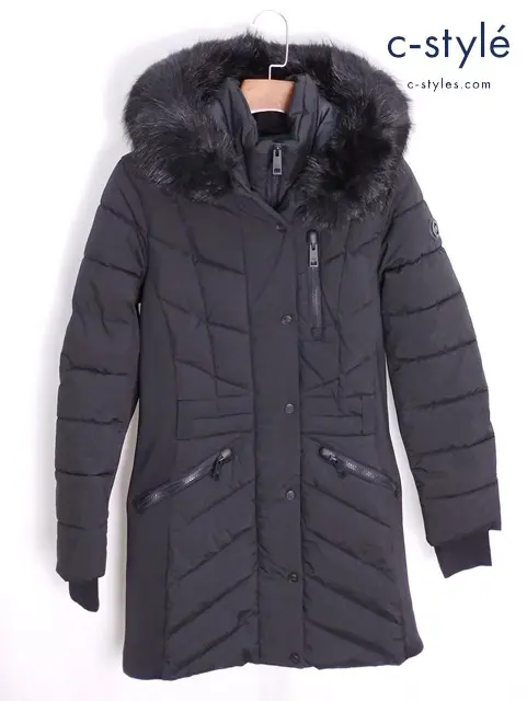MICHEL KORS マイケル・コース 中綿コート フード付き 黒 M 153134 レディース